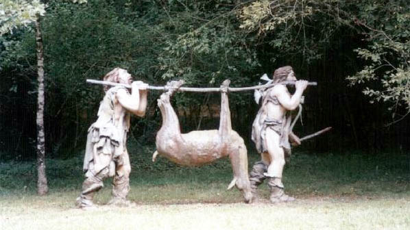 Returning from the hunt 
(prehistoparc, Tursac) 