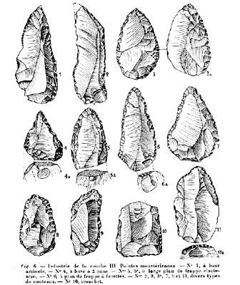 Combe-Capelle flints Couche III