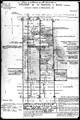 La Gravette plan gisement