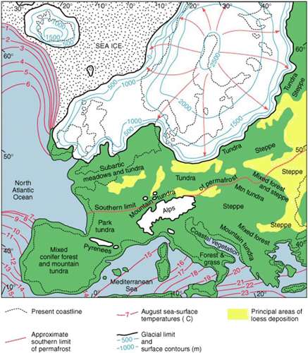 Glacial Maximum Map