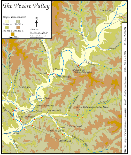Vezere Map