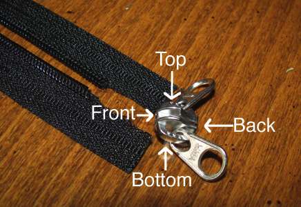 Zipper slide