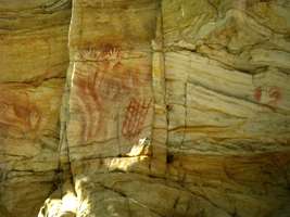 Cathedral Cave hand boomerang stencils net