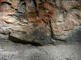 Cathedral Cave engravings - hands and kangaroo prints