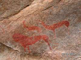 Namibia rock painting