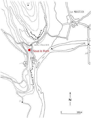 Abri Cellier map