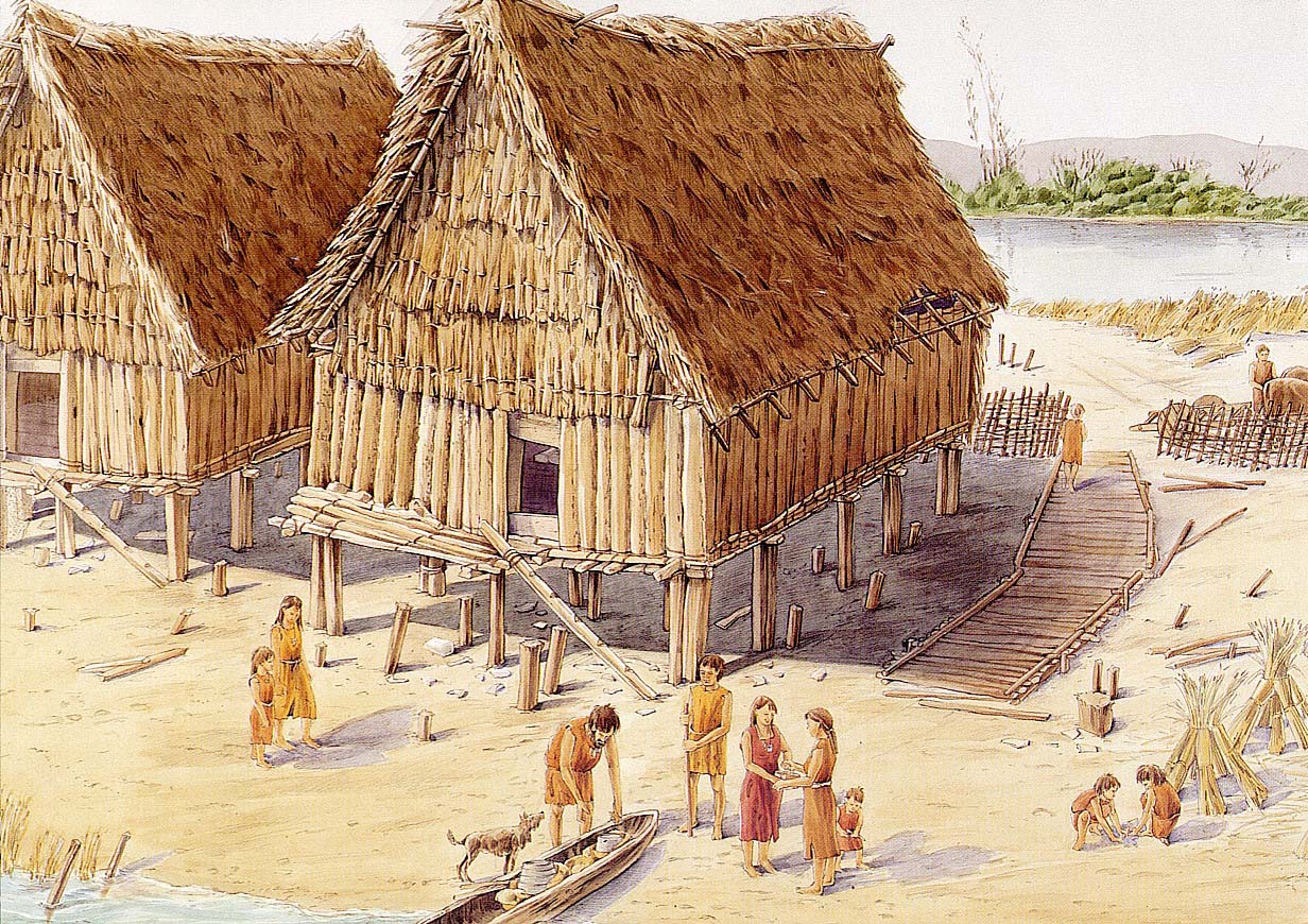 Как строили дома в древние времена - 83 фото