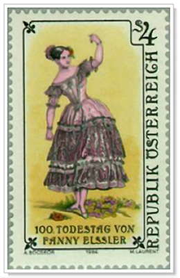 Fanny on a stamp