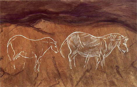 Cueva del Buxu two horses