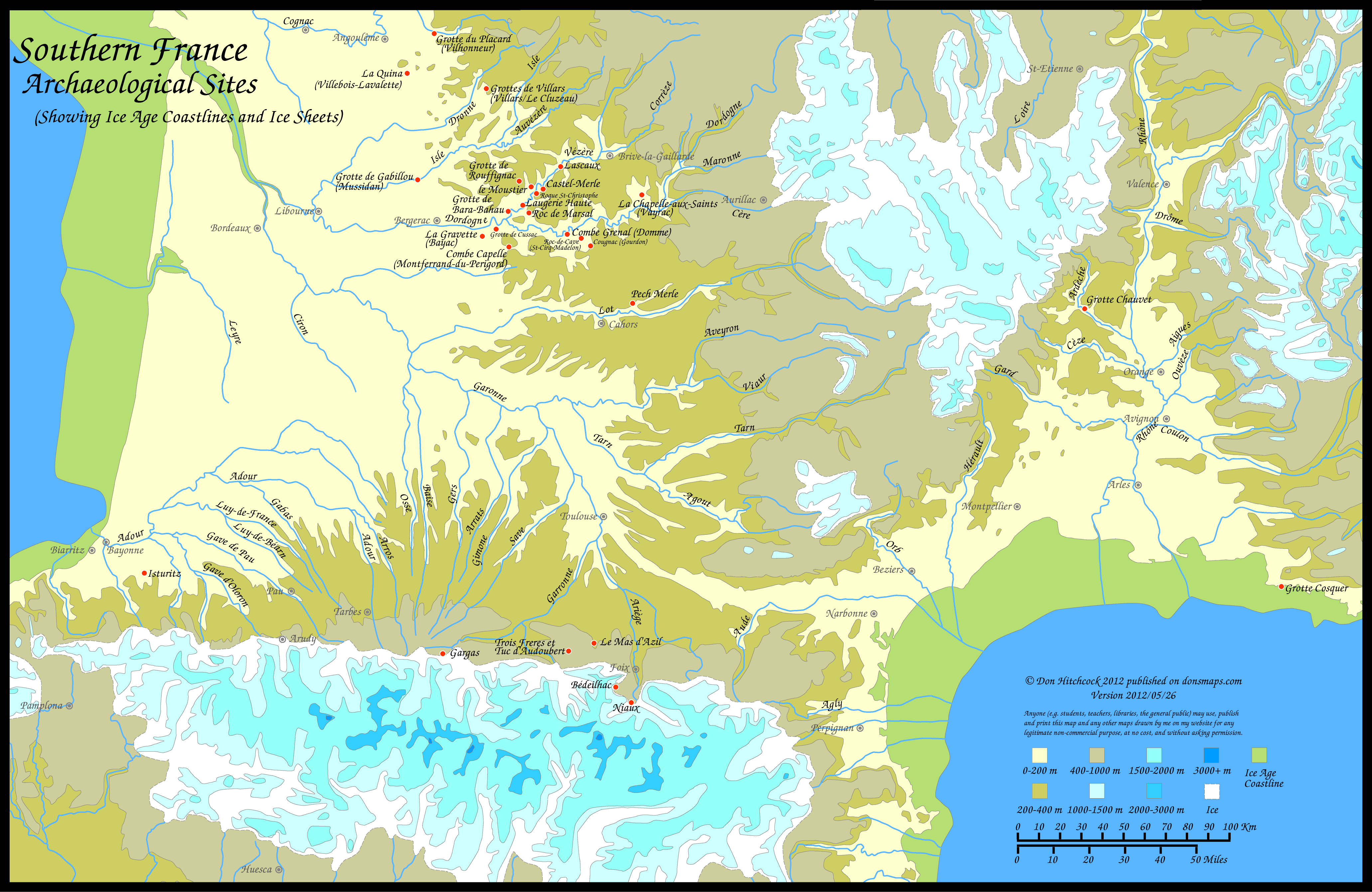 caves in dordogne map