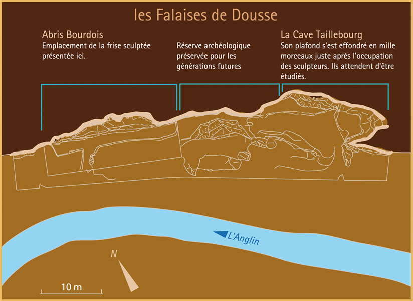 Dousse falaises map
