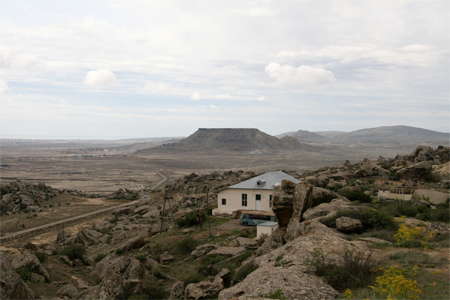 landscape, Gobustan, Azerbaijan