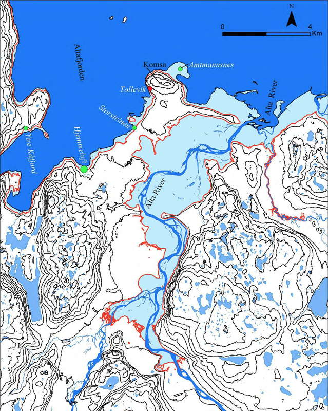 Alta Fjord map