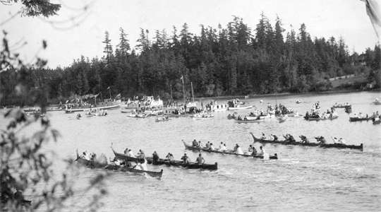 War canoe race