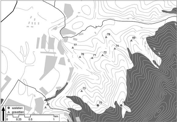 Map of the Moravany area