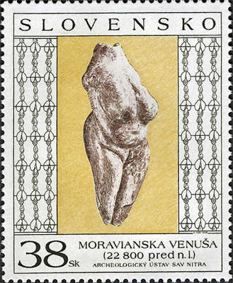 Postage stamp Moravany Venus