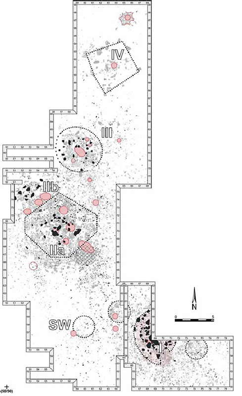 Gönnersdorf plan of ancient dwellings