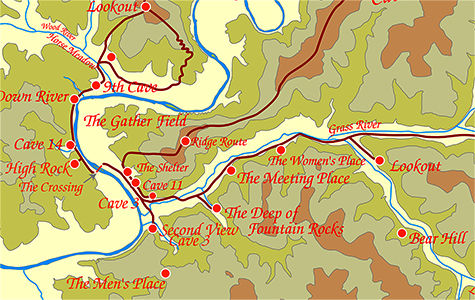 Vezere valley map