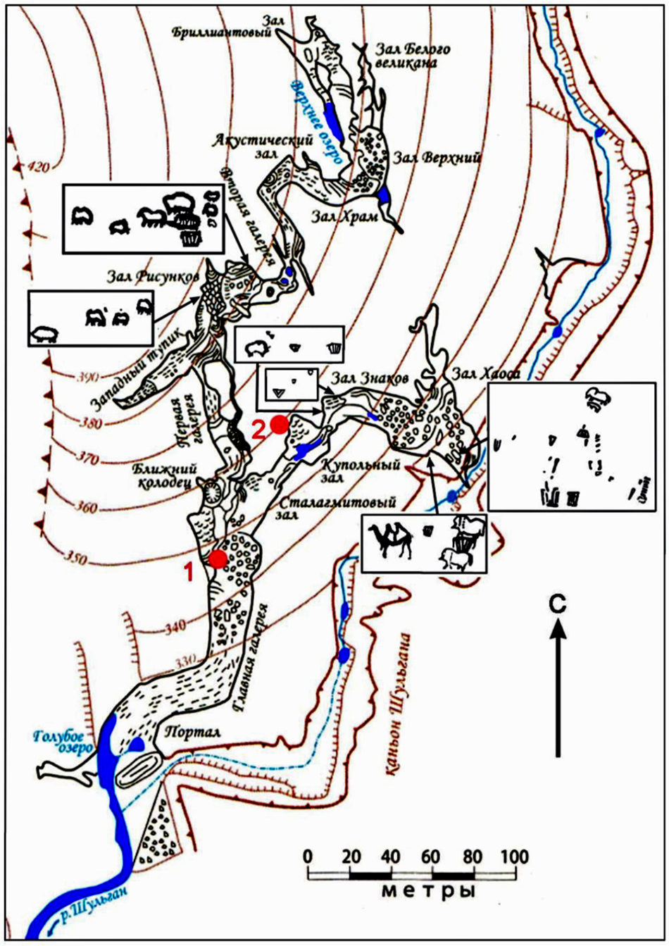 Kapova Cave plan